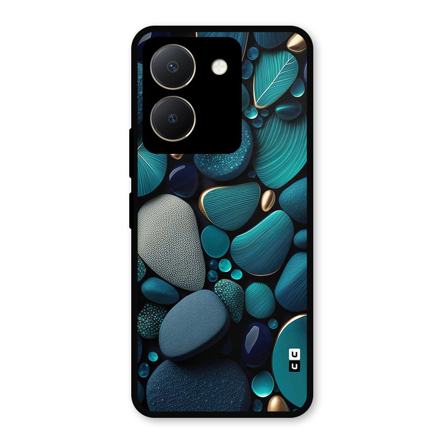 Beautiful Pebble Stones Metal Back Case for Vivo Y36