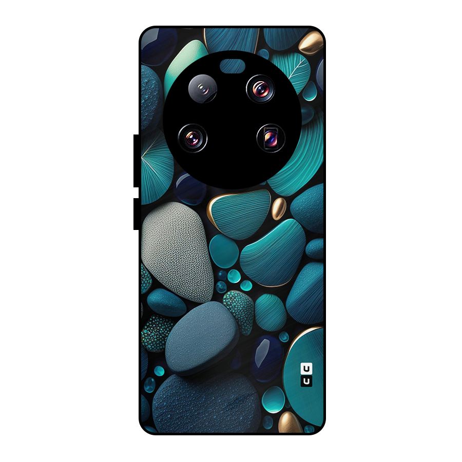 Beautiful Pebble Stones Metal Back Case for Xiaomi 13 Ultra