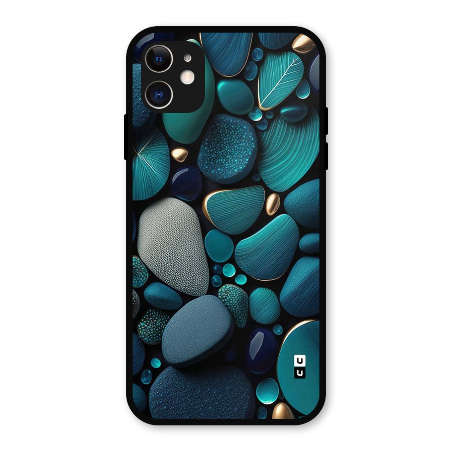 Beautiful Pebble Stones Metal Back Case for iPhone 11