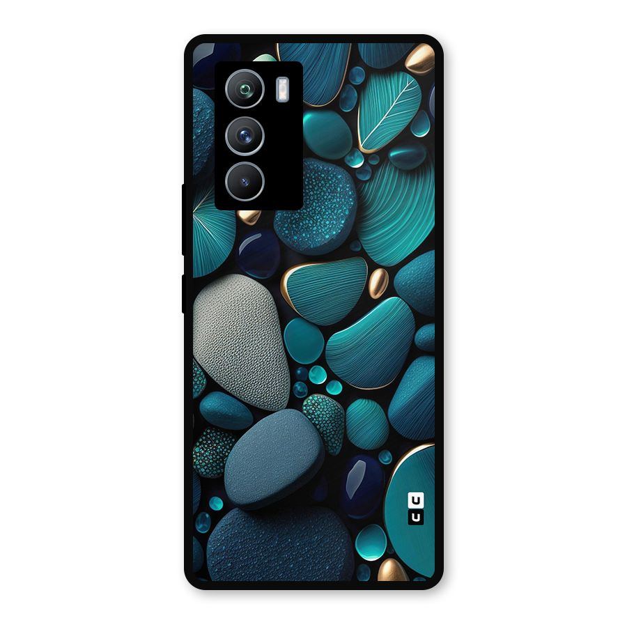 Beautiful Pebble Stones Metal Back Case for iQOO 9 SE