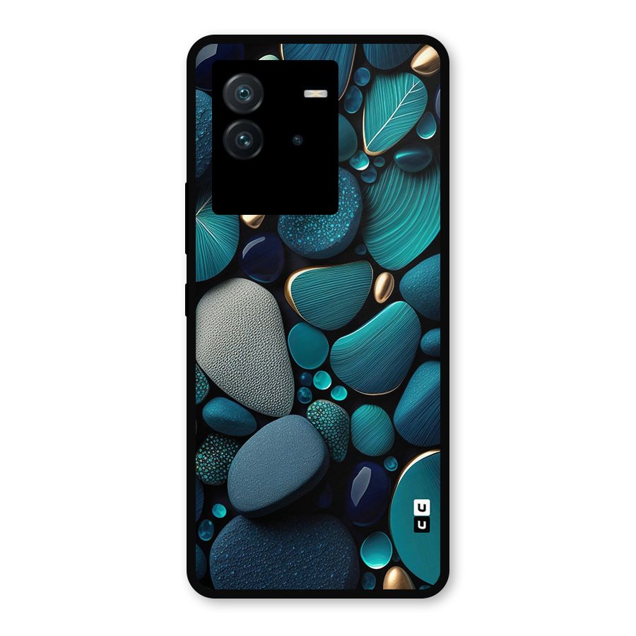 Beautiful Pebble Stones Metal Back Case for iQOO Neo 6 5G