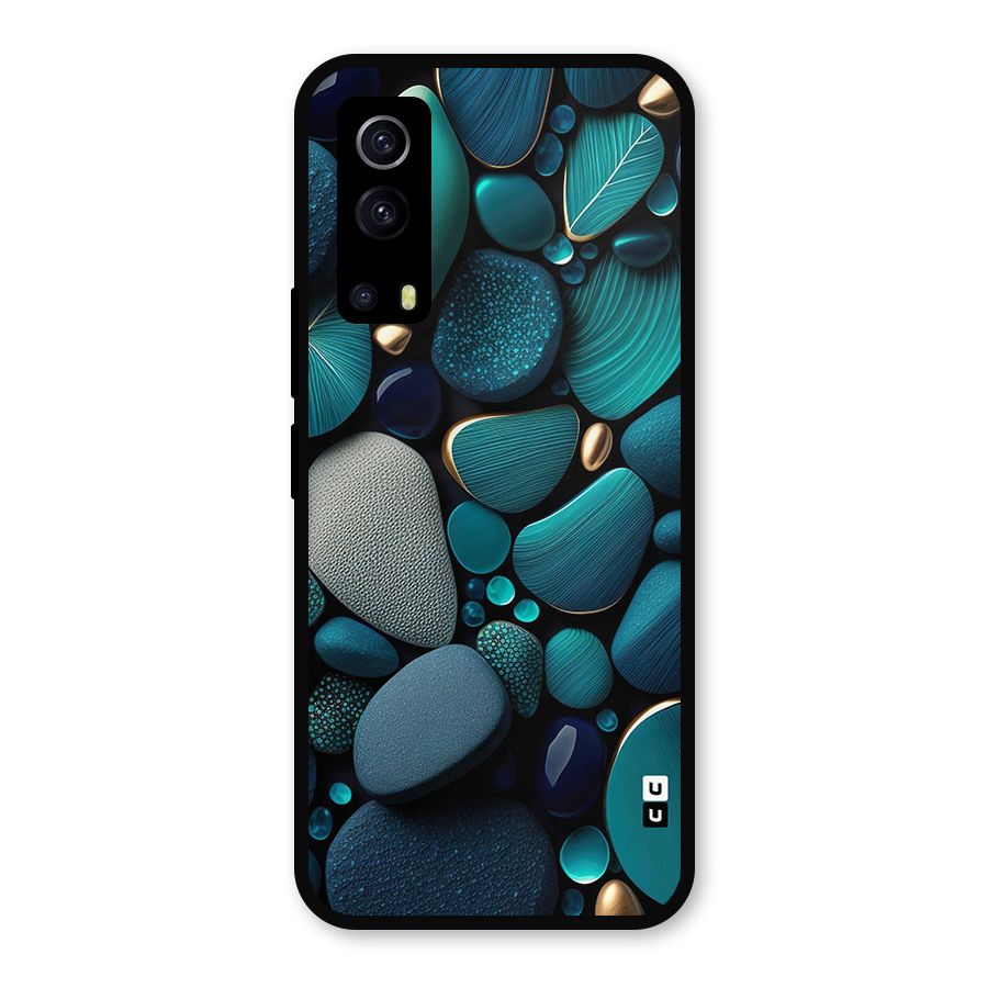 Beautiful Pebble Stones Metal Back Case for iQOO Z3