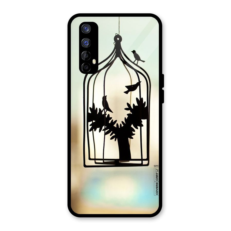 Beautiful Pegion Cage Glass Back Case for Realme Narzo 20 Pro