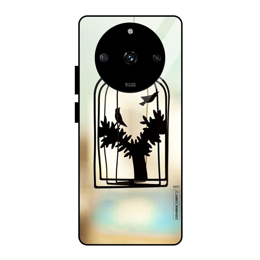 Beautiful Pegion Cage Glass Back Case for Realme Narzo 60 5G