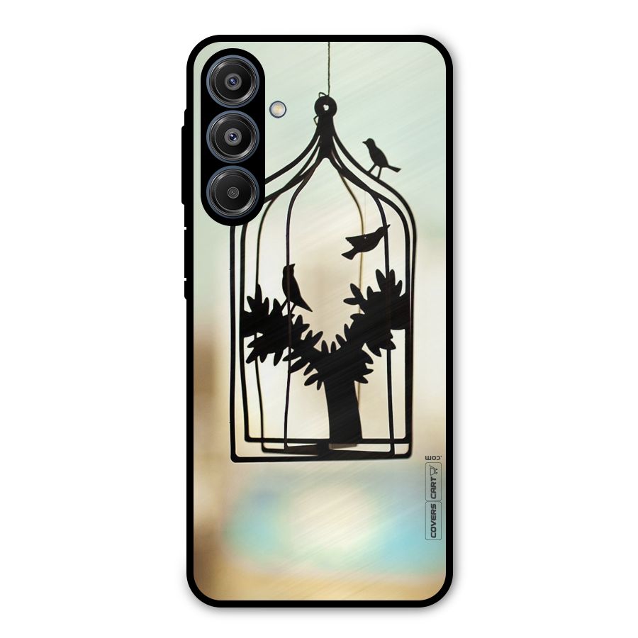 Beautiful Pegion Cage Metal Back Case for Galaxy A16 5G