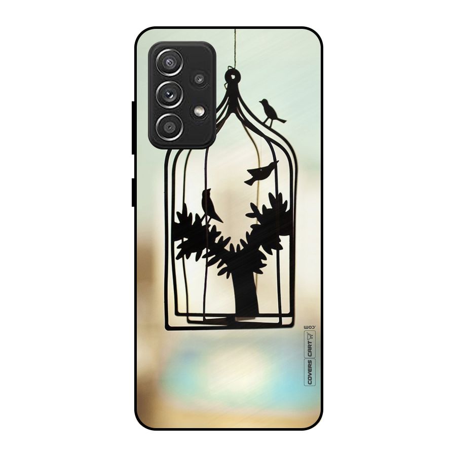 Beautiful Pegion Cage Metal Back Case for Galaxy A52s 5G