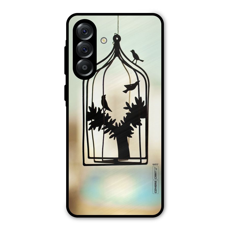 Beautiful Pegion Cage Metal Back Case for Galaxy A56