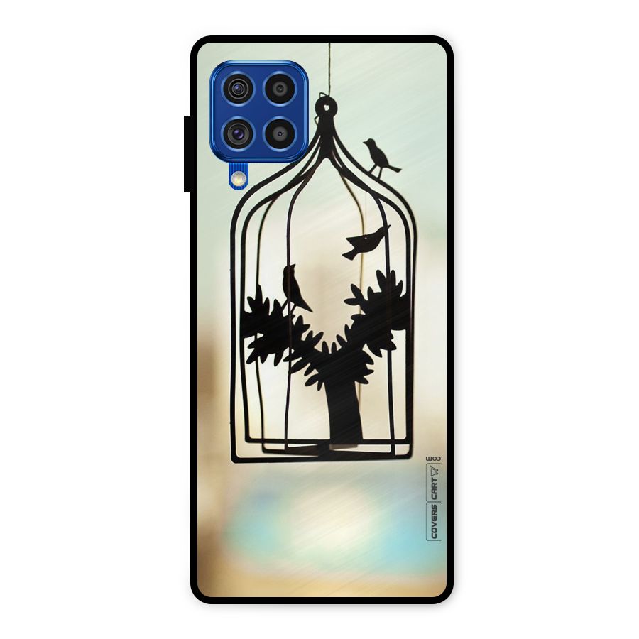 Beautiful Pegion Cage Metal Back Case for Galaxy F62