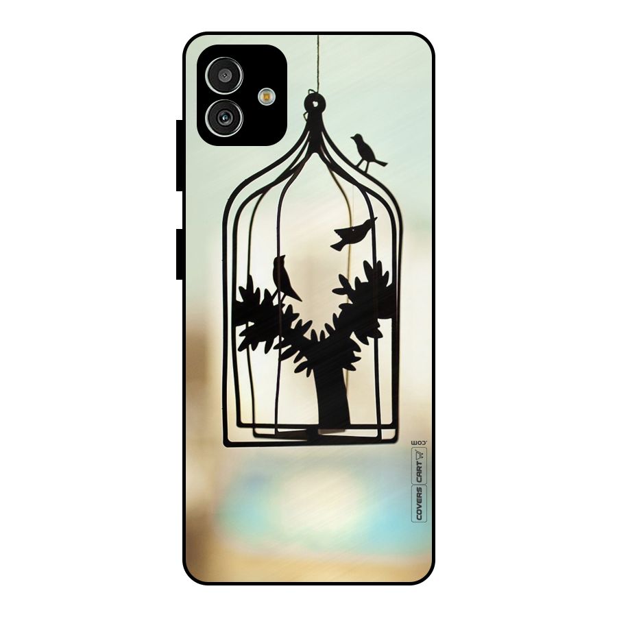 Beautiful Pegion Cage Metal Back Case for Galaxy M13 5G