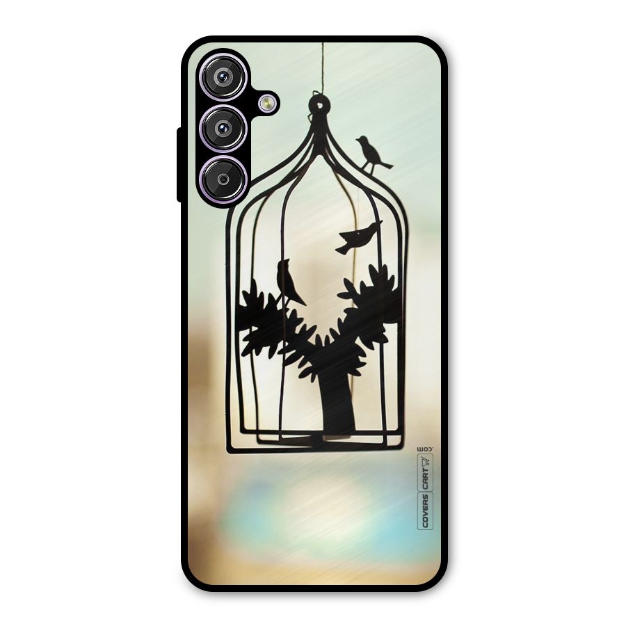 Beautiful Pegion Cage Metal Back Case for Galaxy M15