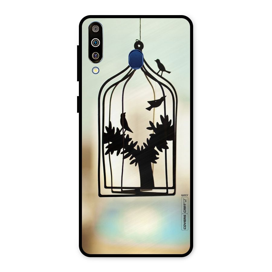 Beautiful Pegion Cage Metal Back Case for Galaxy M30