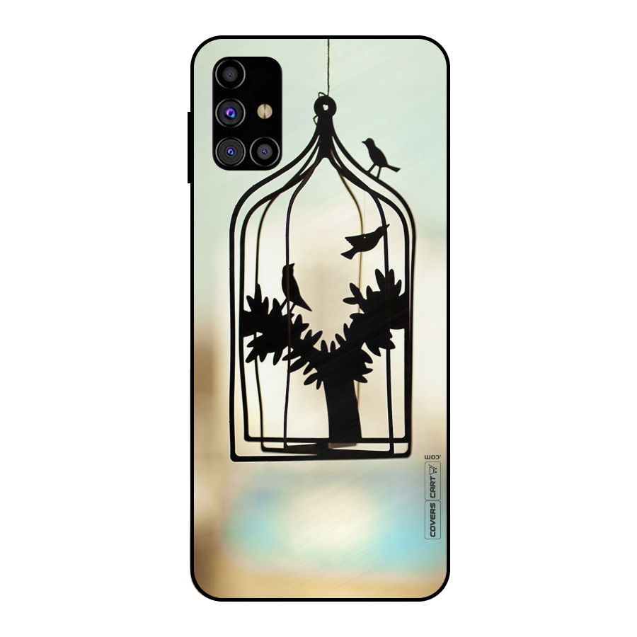 Beautiful Pegion Cage Metal Back Case for Galaxy M31s