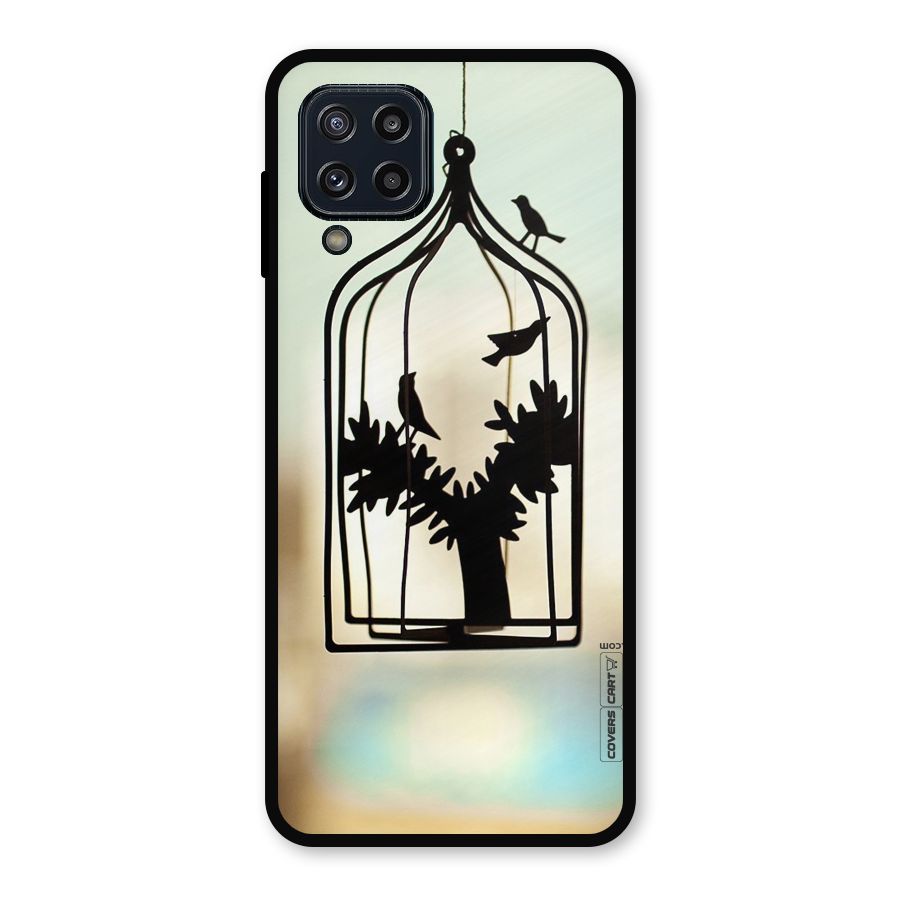 Beautiful Pegion Cage Metal Back Case for Galaxy M32