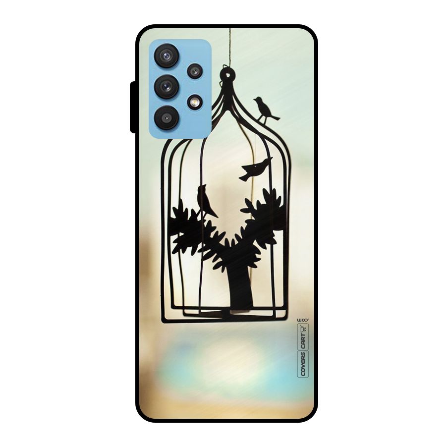 Beautiful Pegion Cage Metal Back Case for Galaxy M32 5G