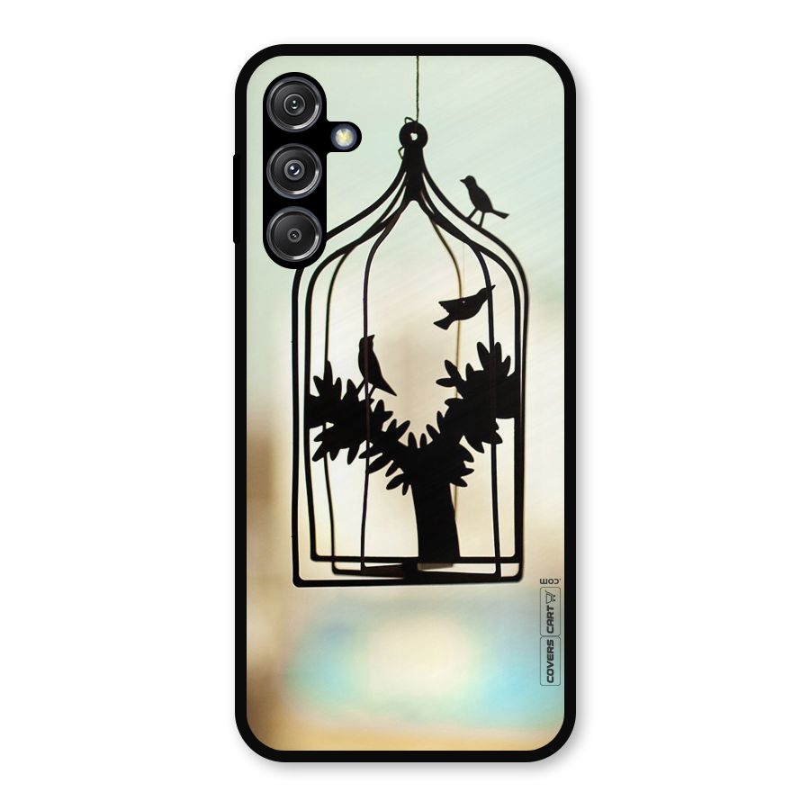 Beautiful Pegion Cage Metal Back Case for Galaxy M34 5G