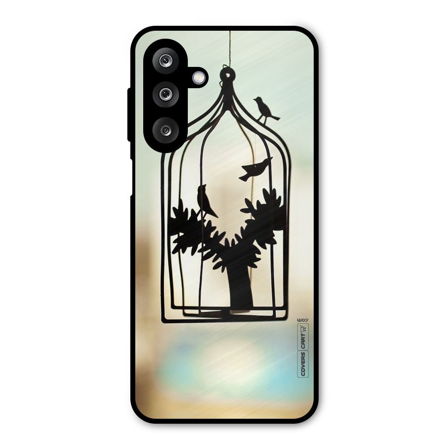 Beautiful Pegion Cage Metal Back Case for Galaxy M36