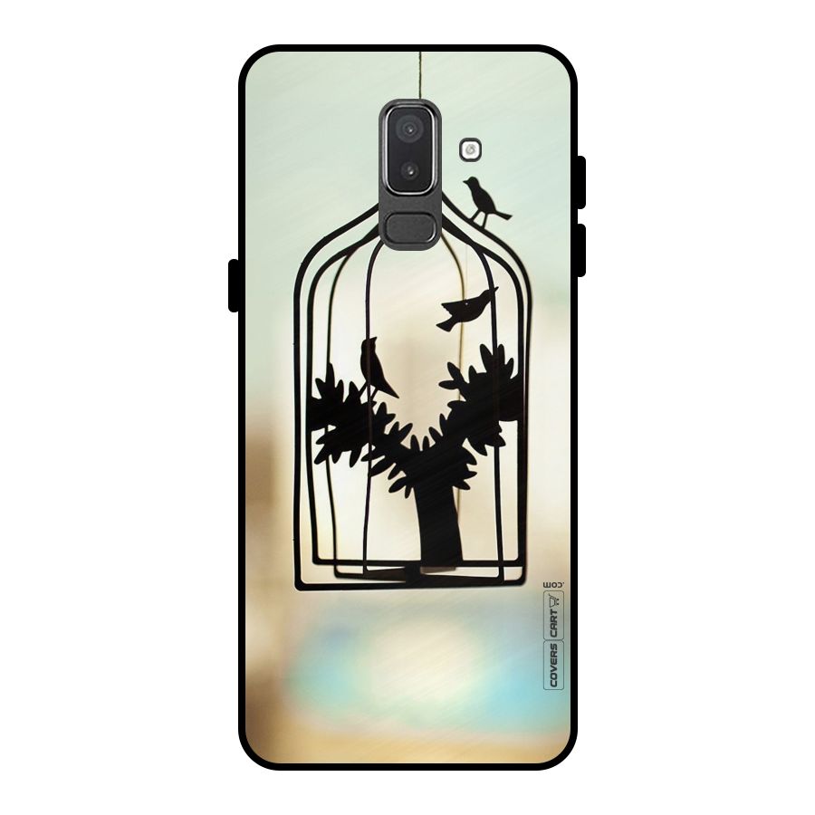 Beautiful Pegion Cage Metal Back Case for Galaxy On8 (2018)