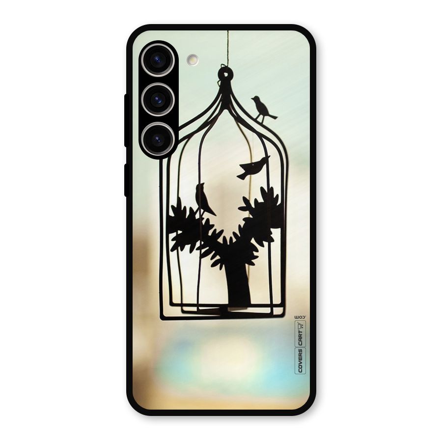 Beautiful Pegion Cage Metal Back Case for Galaxy S23 Plus