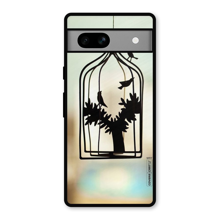 Beautiful Pegion Cage Metal Back Case for Google Pixel 7a