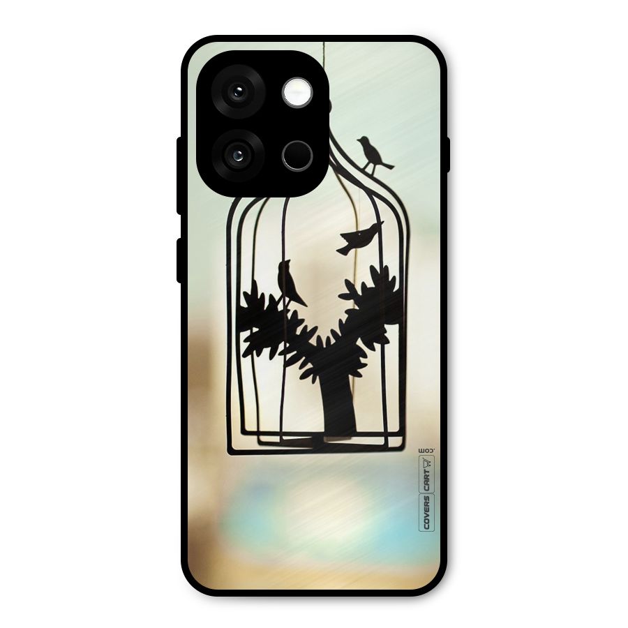 Beautiful Pegion Cage Metal Back Case for OnePlus 13s