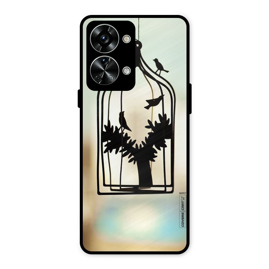 Beautiful Pegion Cage Metal Back Case for OnePlus Nord 2T