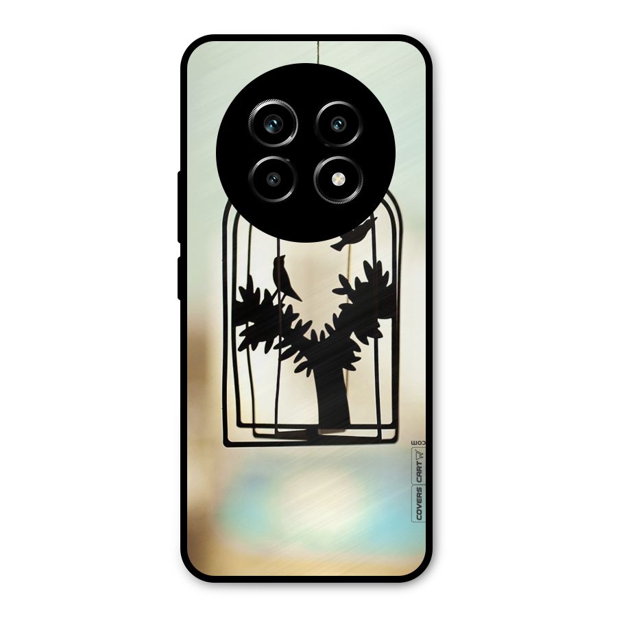 Beautiful Pegion Cage Metal Back Case for Realme 13 Pro