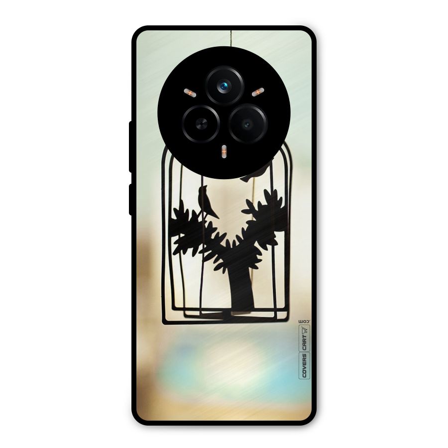 Beautiful Pegion Cage Metal Back Case for Realme 14 Pro