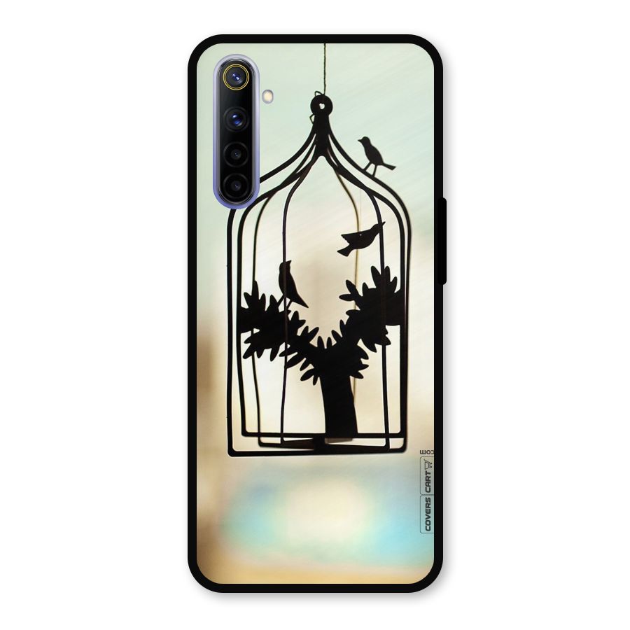Beautiful Pegion Cage Metal Back Case for Realme 6i
