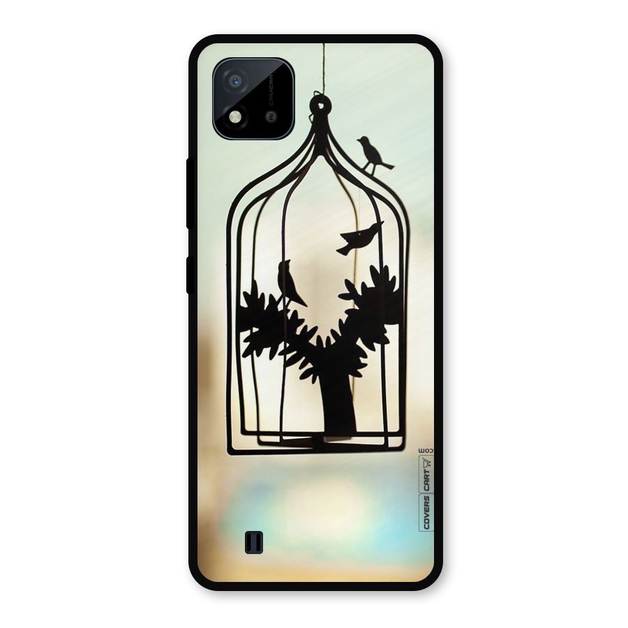 Beautiful Pegion Cage Metal Back Case for Realme C11 2021