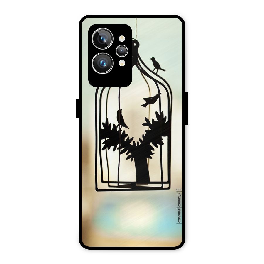 Beautiful Pegion Cage Metal Back Case for Realme GT2 Pro