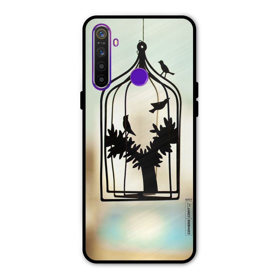 Beautiful Pegion Cage Metal Back Case for Realme Narzo 10