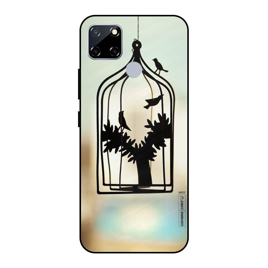 Beautiful Pegion Cage Metal Back Case for Realme Narzo 20