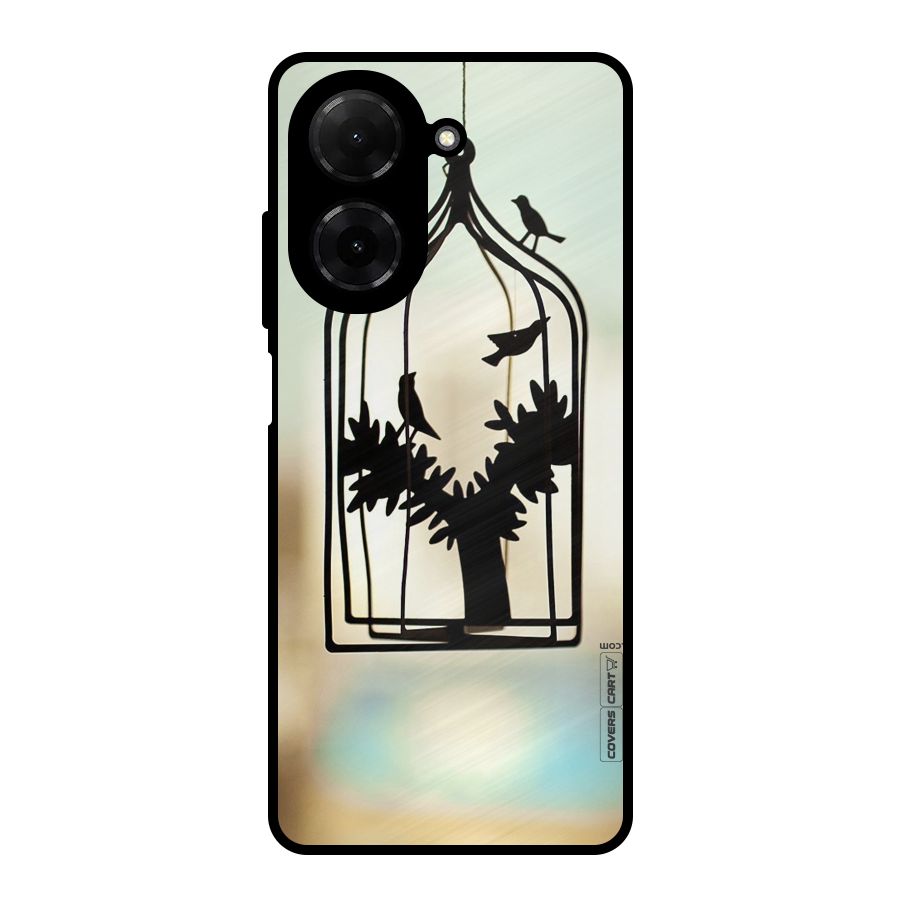 Beautiful Pegion Cage Metal Back Case for Redmi A5 4G
