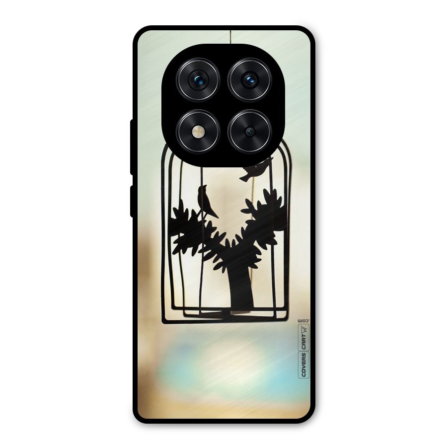 Beautiful Pegion Cage Metal Back Case for Redmi Note 14 Pro 5G
