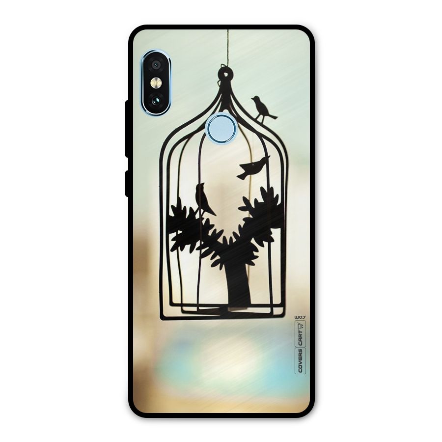 Beautiful Pegion Cage Metal Back Case for Redmi Note 5 Pro
