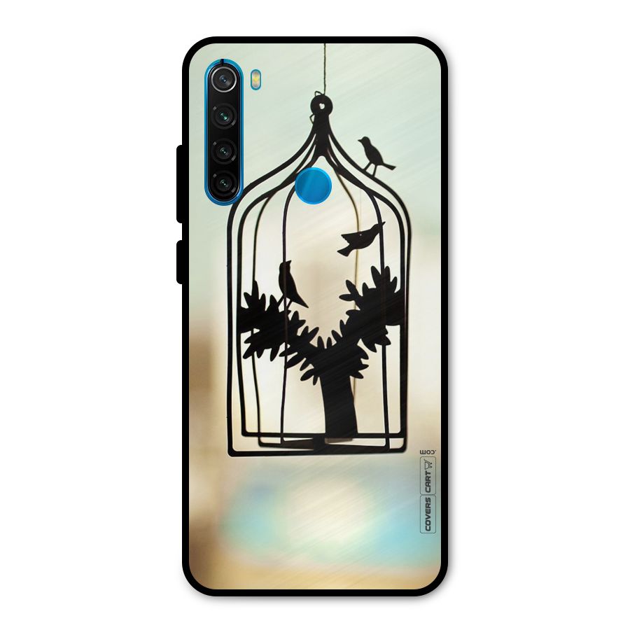 Beautiful Pegion Cage Metal Back Case for Redmi Note 8