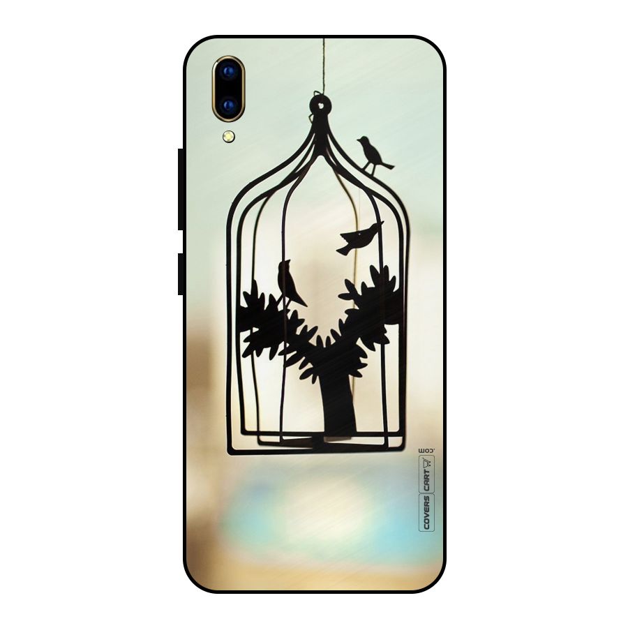 Beautiful Pegion Cage Metal Back Case for Vivo V11 Pro