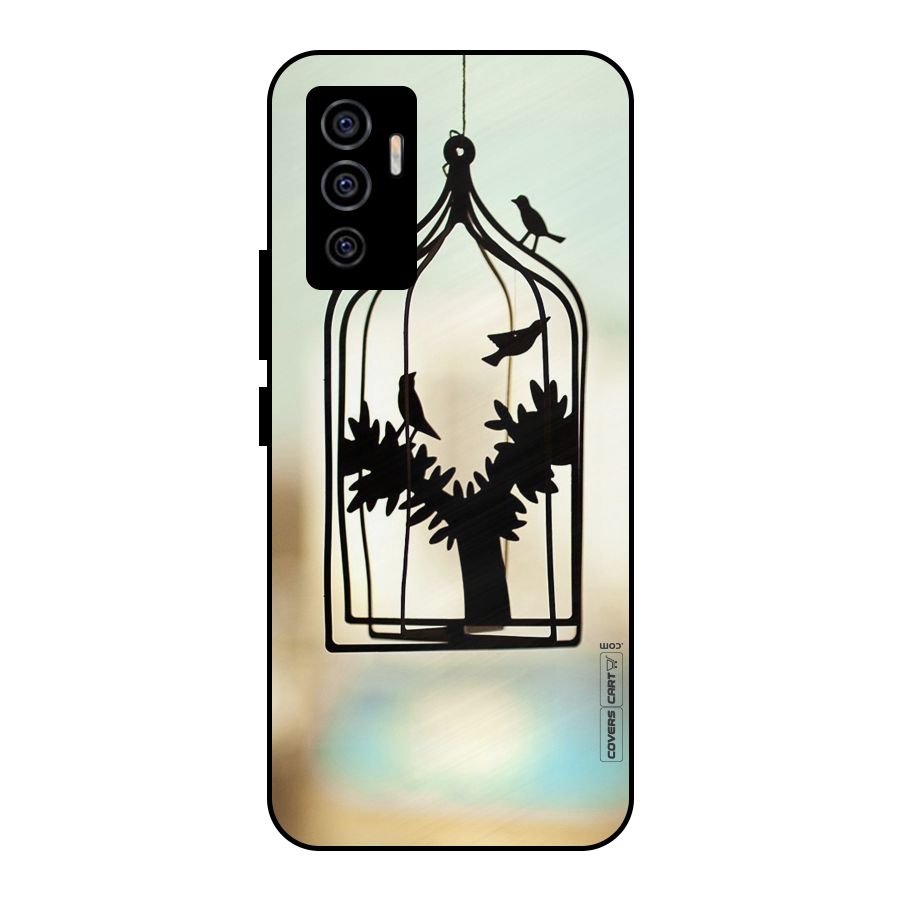 Beautiful Pegion Cage Metal Back Case for Vivo V23e