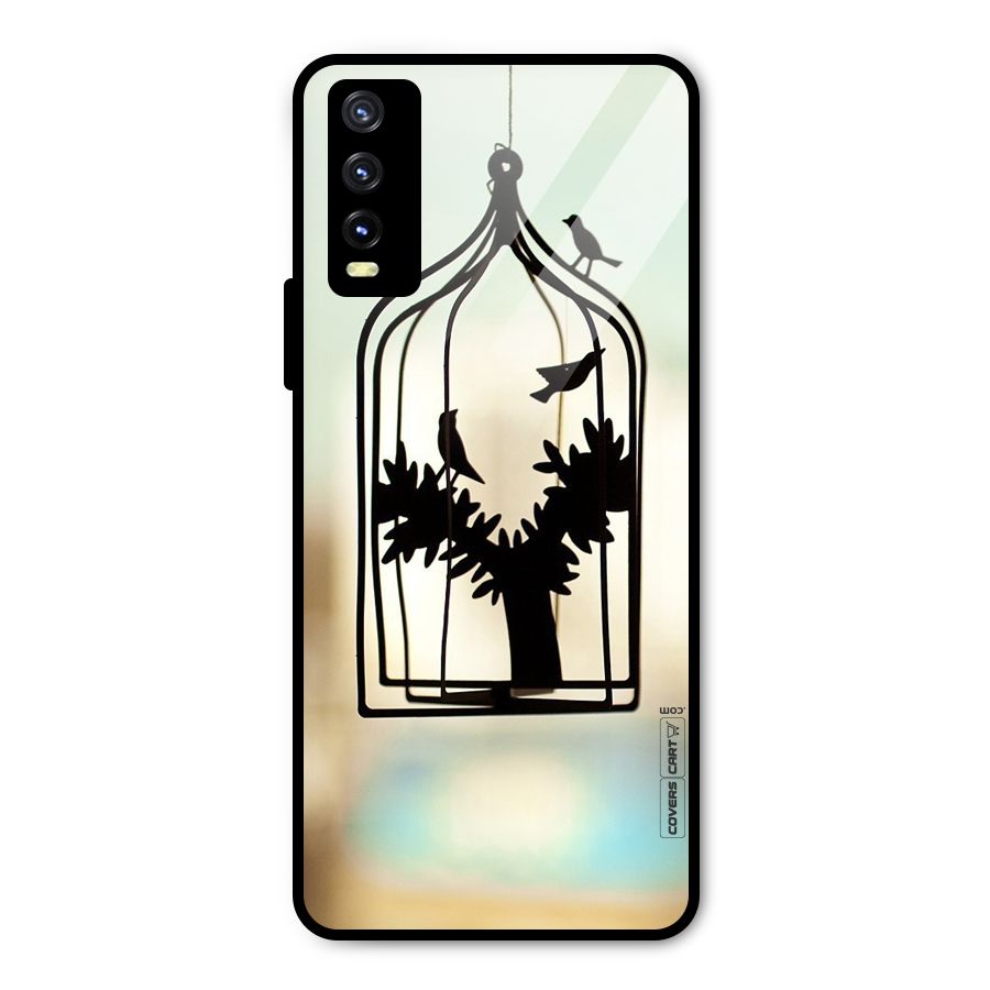 Beautiful Pegion Cage Metal Back Case for Vivo Y20i