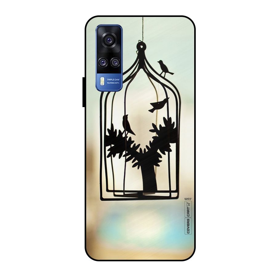 Beautiful Pegion Cage Metal Back Case for Vivo Y51