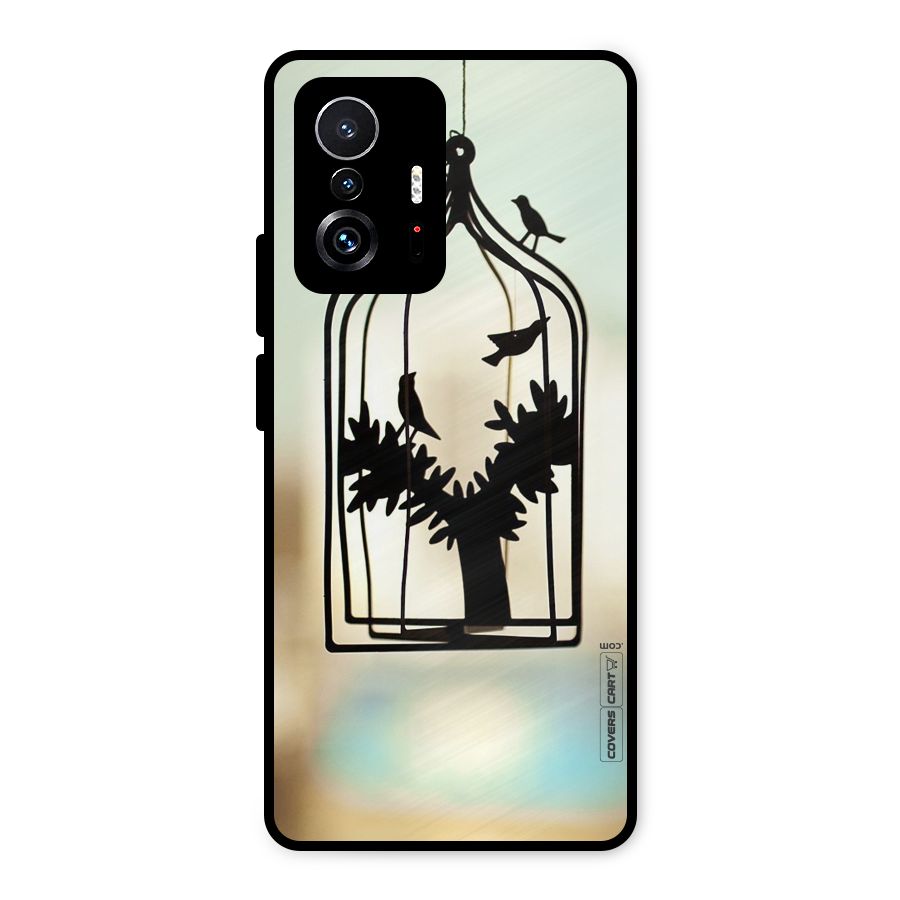Beautiful Pegion Cage Metal Back Case for Xiaomi 11T Pro