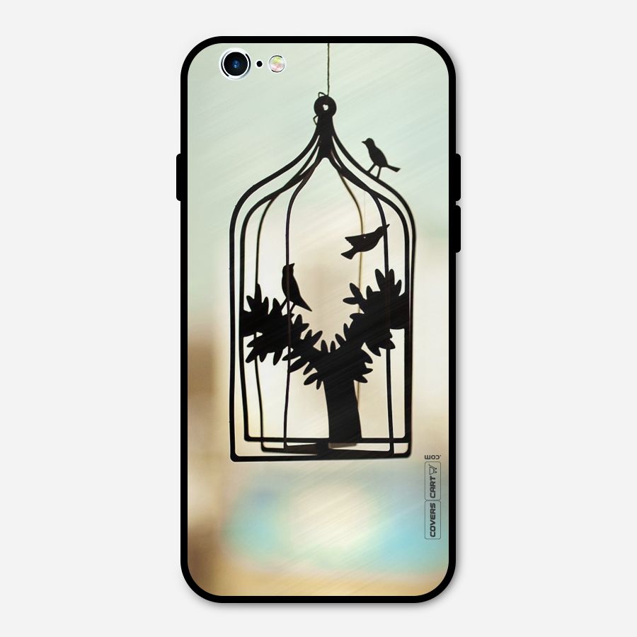 Beautiful Pegion Cage Metal Back Case for iPhone 6 6s
