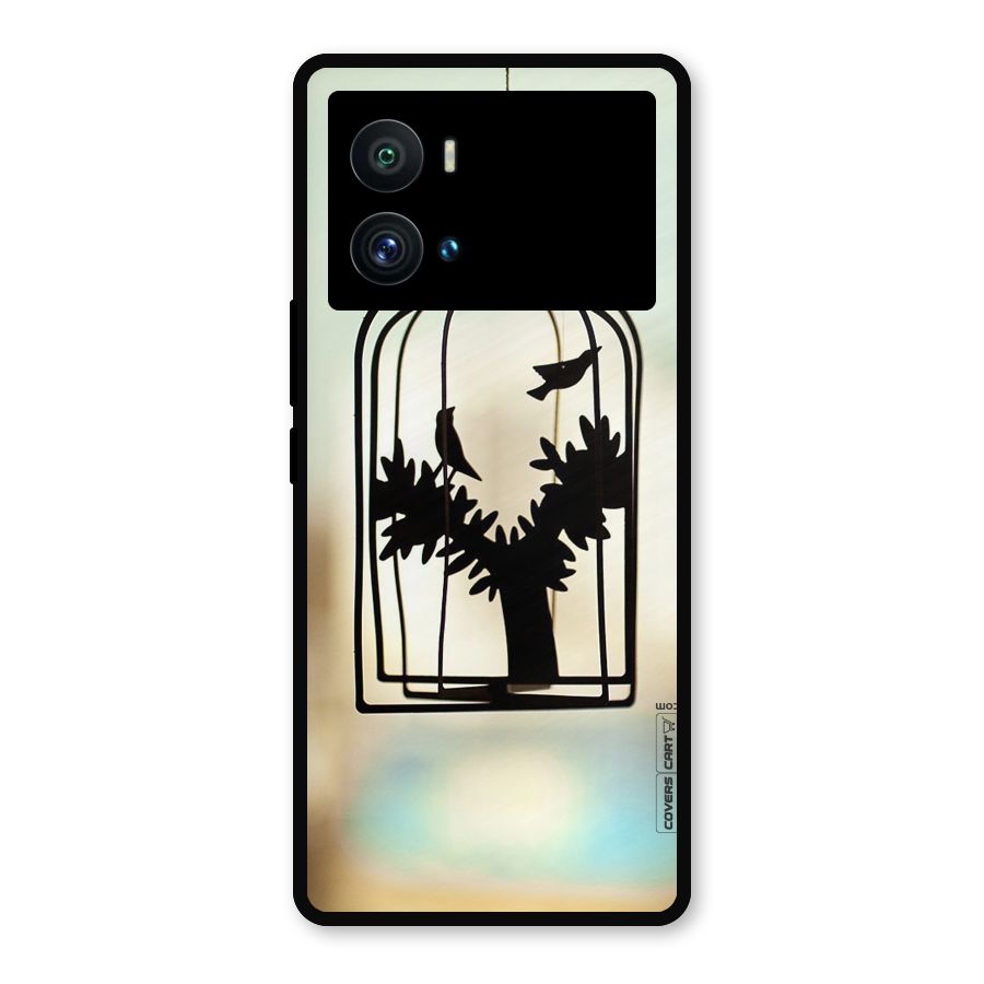 Beautiful Pegion Cage Metal Back Case for iQOO 9 Pro