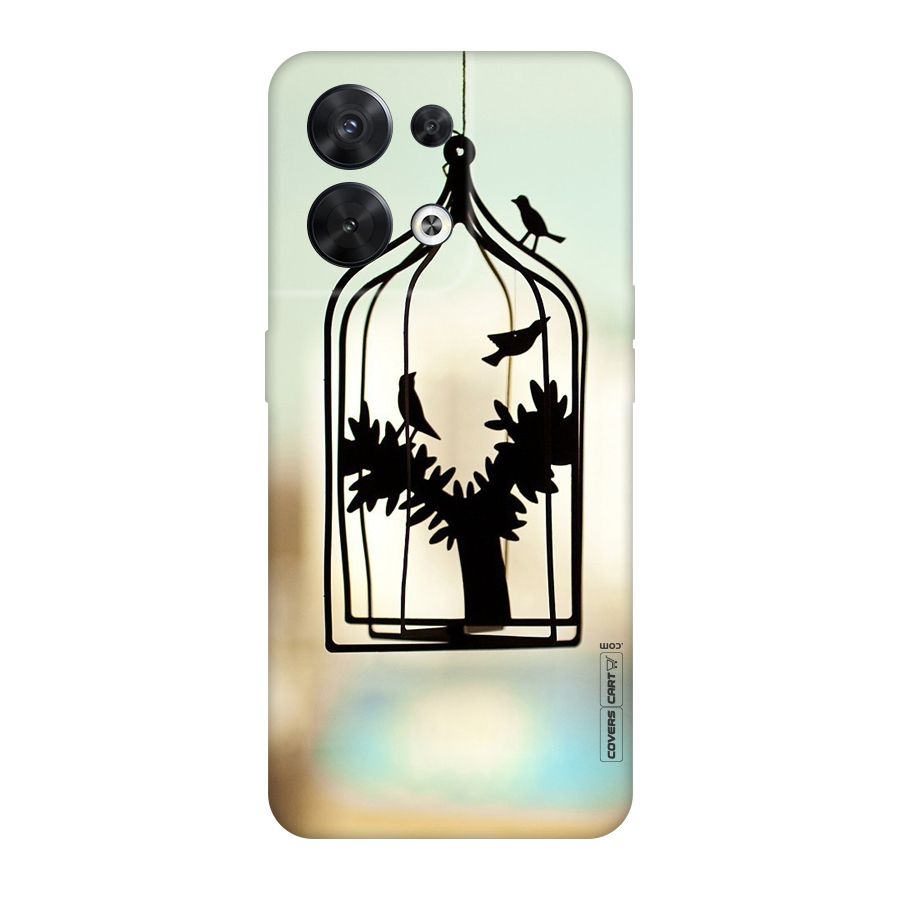 Beautiful Pegion Cage Original Polycarbonate Back Case for Oppo Reno8 5G