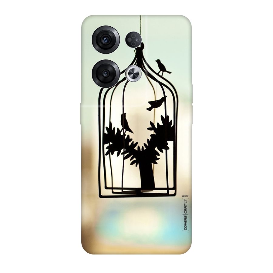 Beautiful Pegion Cage Original Polycarbonate Back Case for Oppo Reno8 Pro 5G