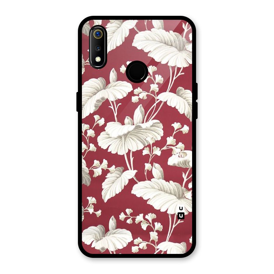 Beautiful Petals Glass Back Case for Realme 3