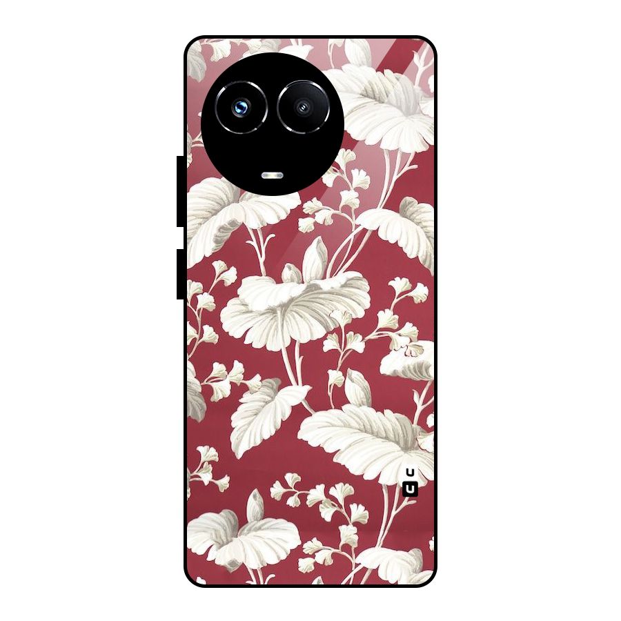 Beautiful Petals Glass Back Case for Realme Narzo 60X