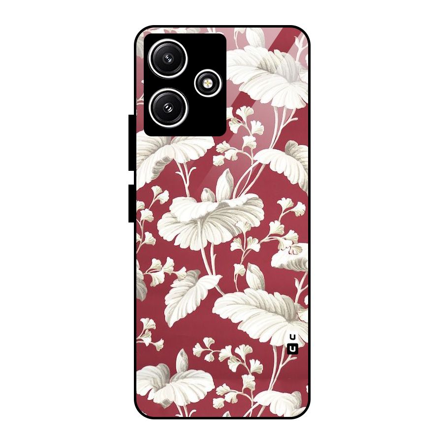 Beautiful Petals Glass Back Case for Redmi 12 5G