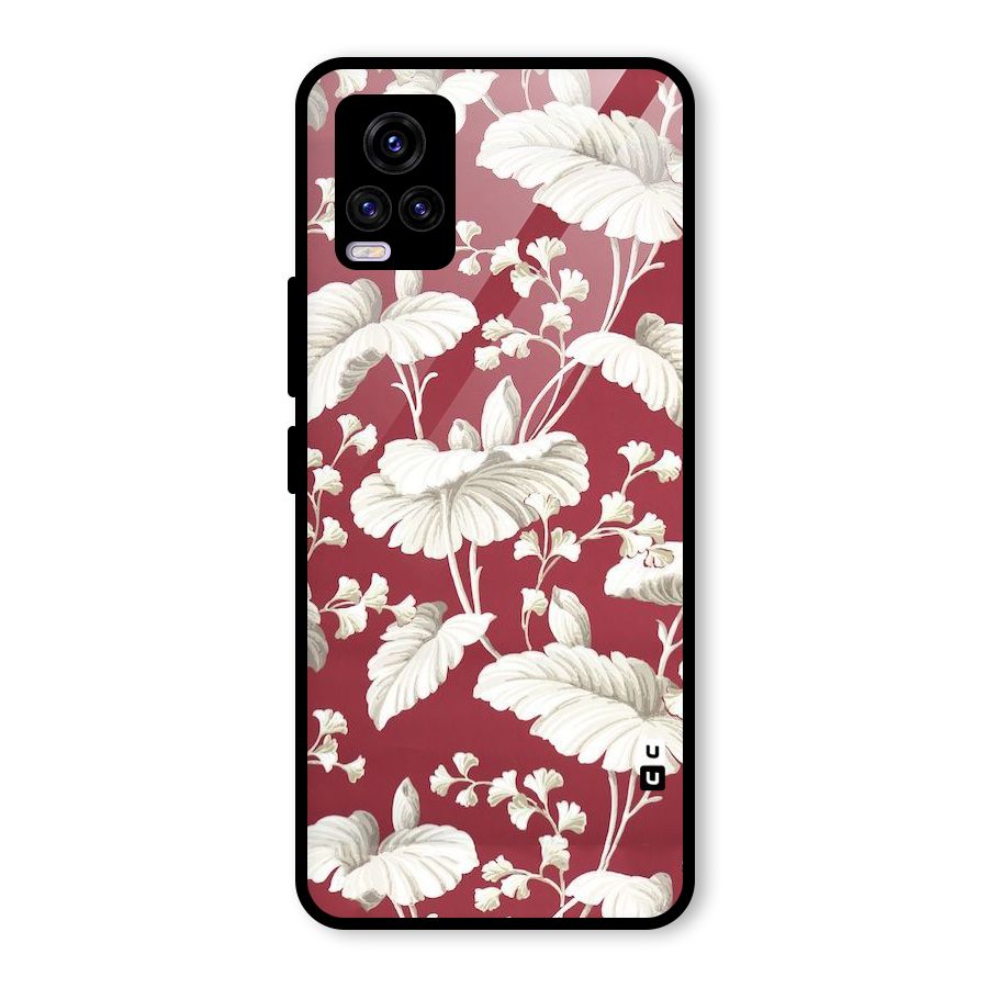 Beautiful Petals Glass Back Case for Vivo V20 2021