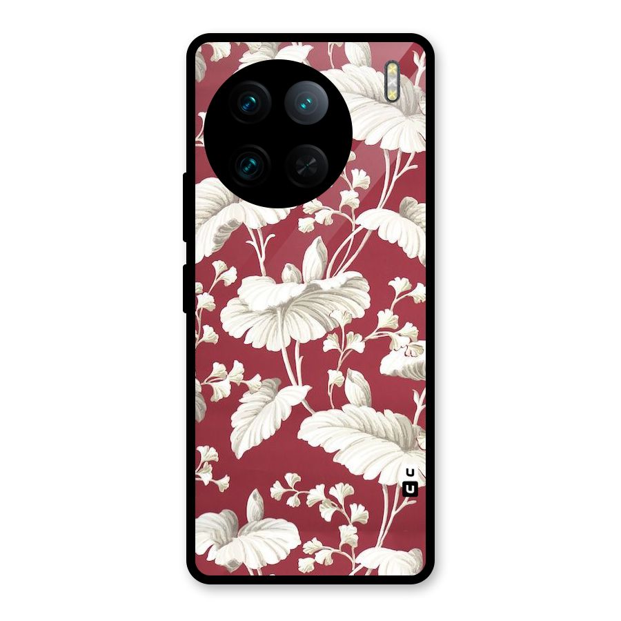 Beautiful Petals Glass Back Case for Vivo X90 Pro